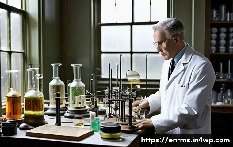 과학적 발견의 전환점  사례 연구 - **Prompt 1: Penicillin's Serendipitous Discovery**
    "A wide-angle, richly detailed, and slightly ...