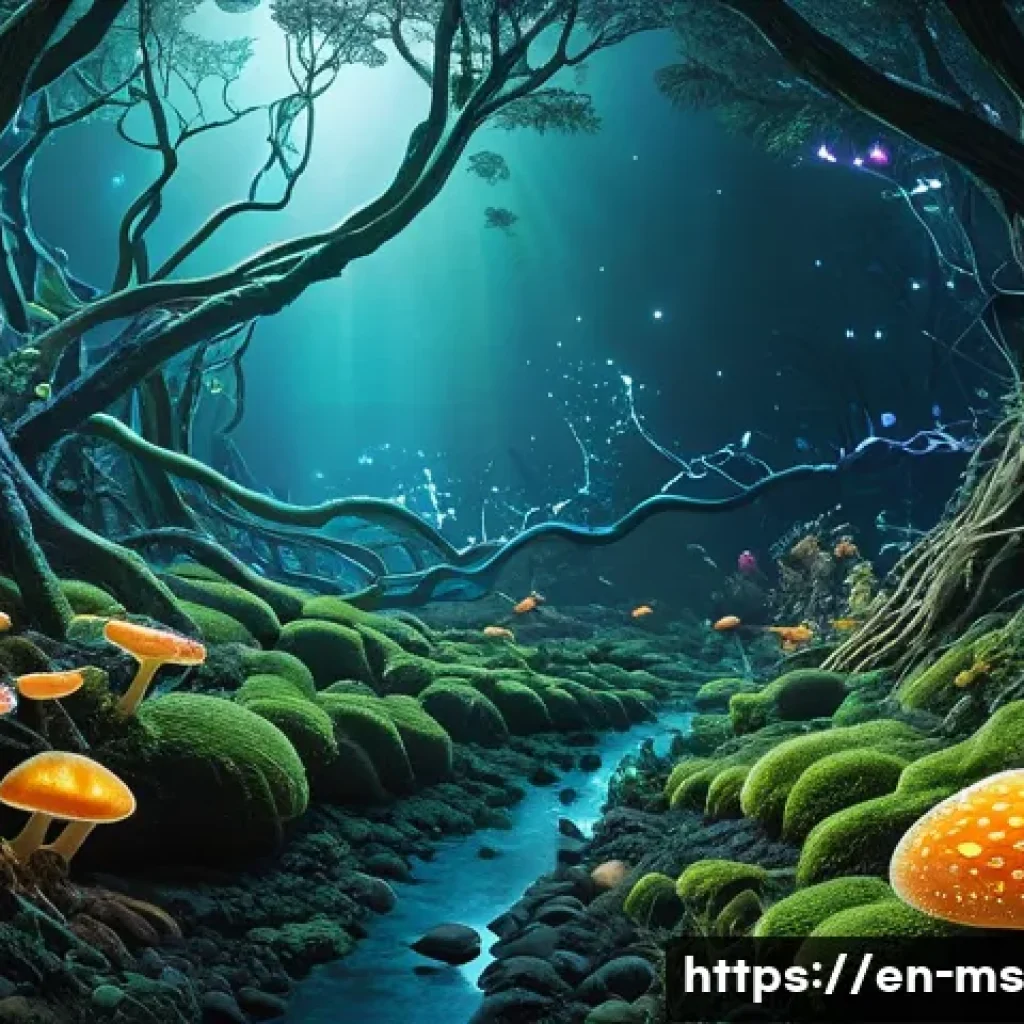 과학적 발견과 진화론의 대립 - **The Interconnected Web of Life: Genetic Exchange and Symbiosis**
"A highly detailed and vibran...